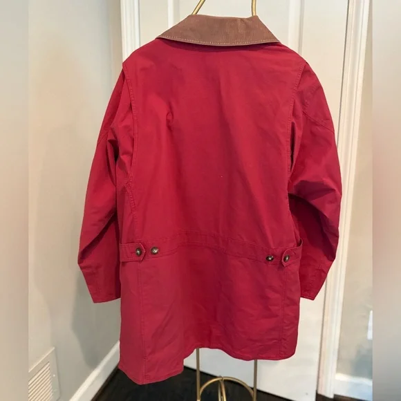 L.L.Bean Red/Brown Corduroy, Sz Large - Vintage Field Barn Jacket, Chore Coat - Picture 2 of 14